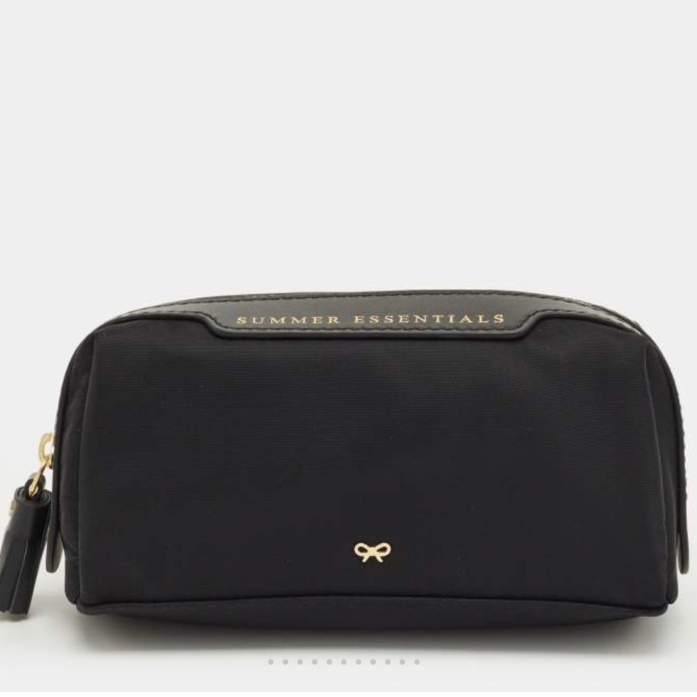 Anya Hindmarch Black Nylon Girlie Stuff Pouch
